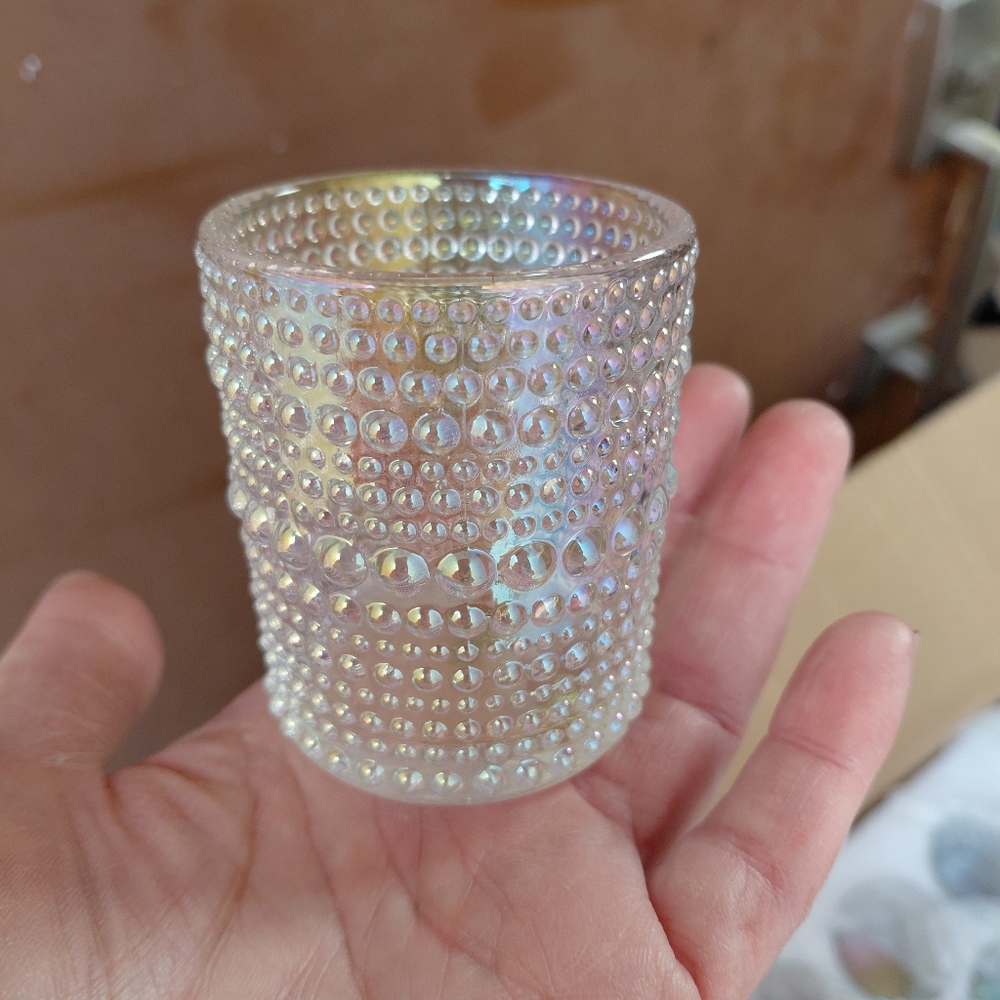 Iridescent Beaded Glass Holder 24 - Picture 4 of 6